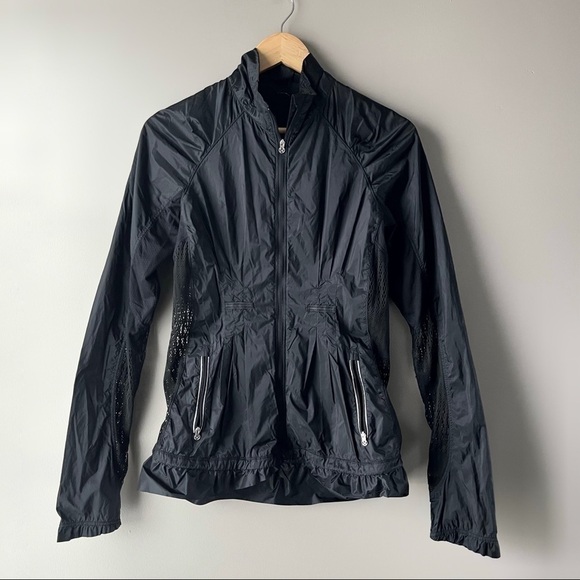 LULULEMON | Run Wild Jacket Mesh Windbreaker Black Size 4 - Picture 7 of 11